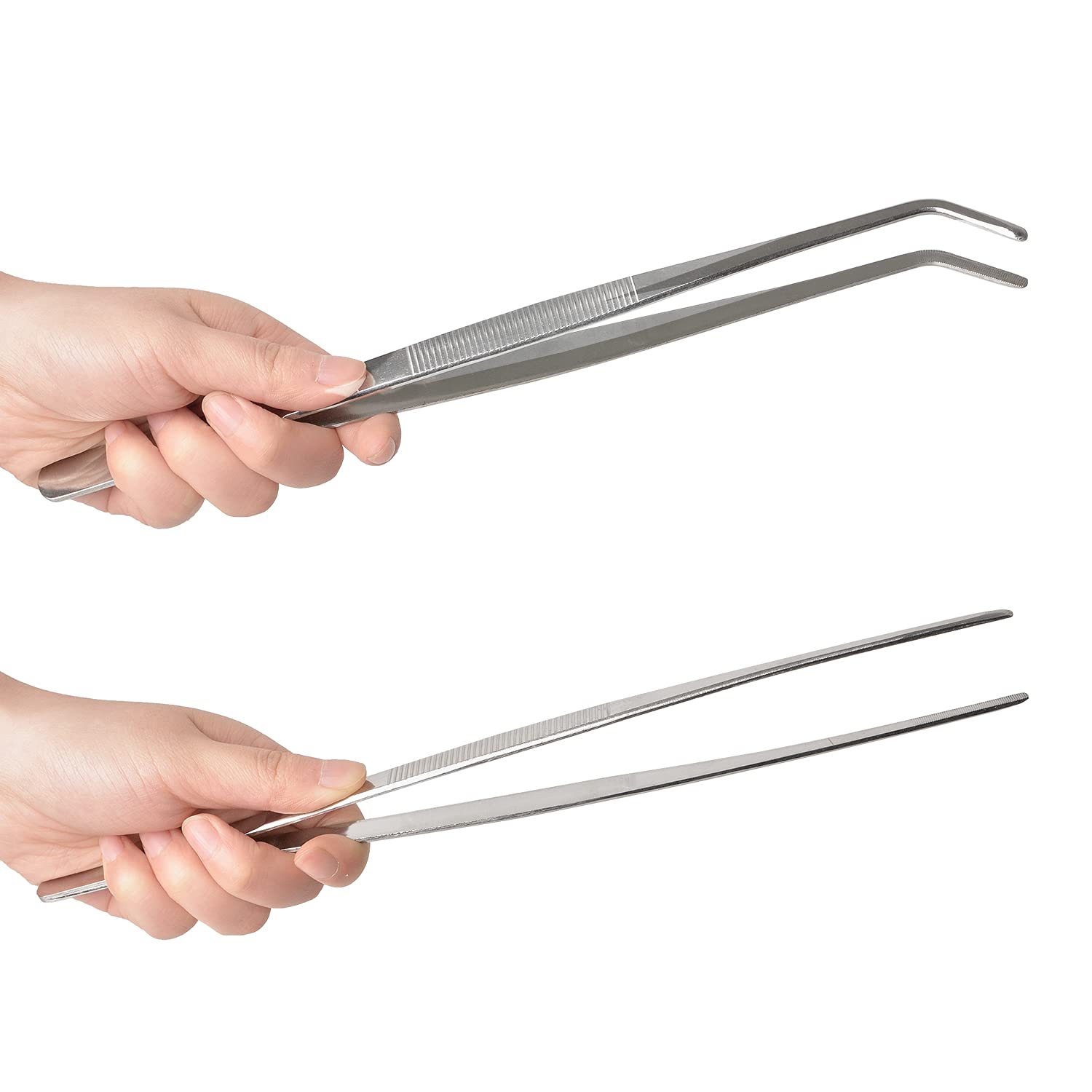 HSTECH ridged-handle design reduces slip during delicate tasks.