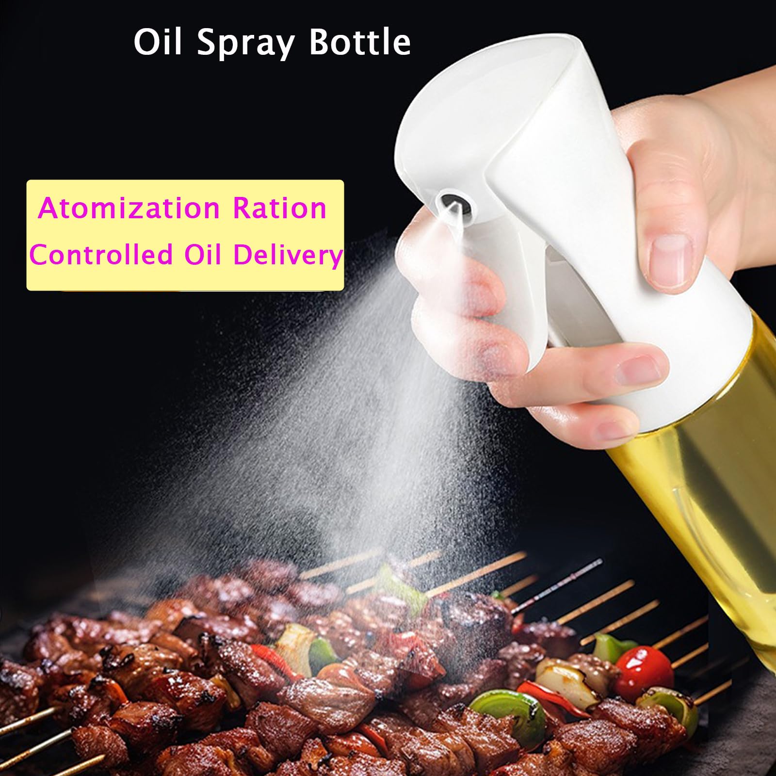 HSUJCYF oil sprayer delivers fine mist for even oil coverage.