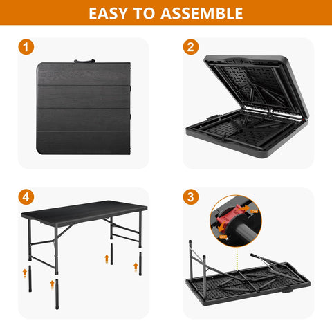 Hsundries easy-clean plastic surface resists spills and stains.