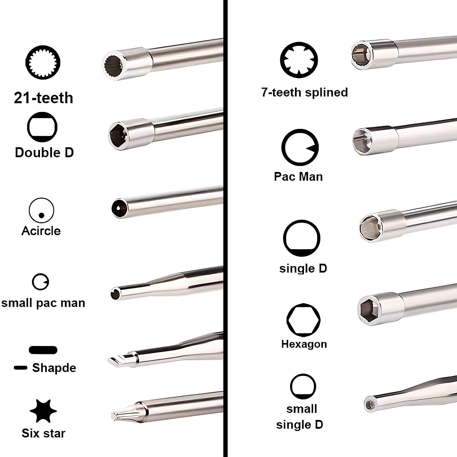 HSXWJ small-head D bit fits tight spaces