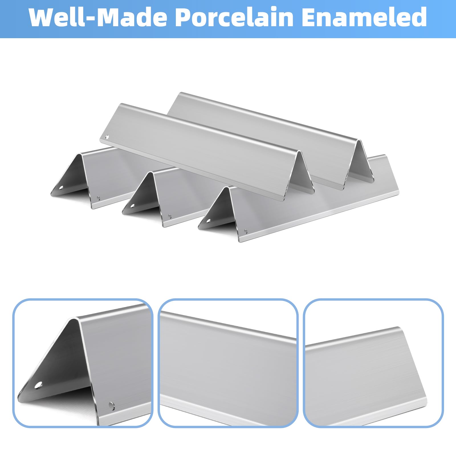 Htanch stainless flavorizer bars 5-pack for smoky drippings