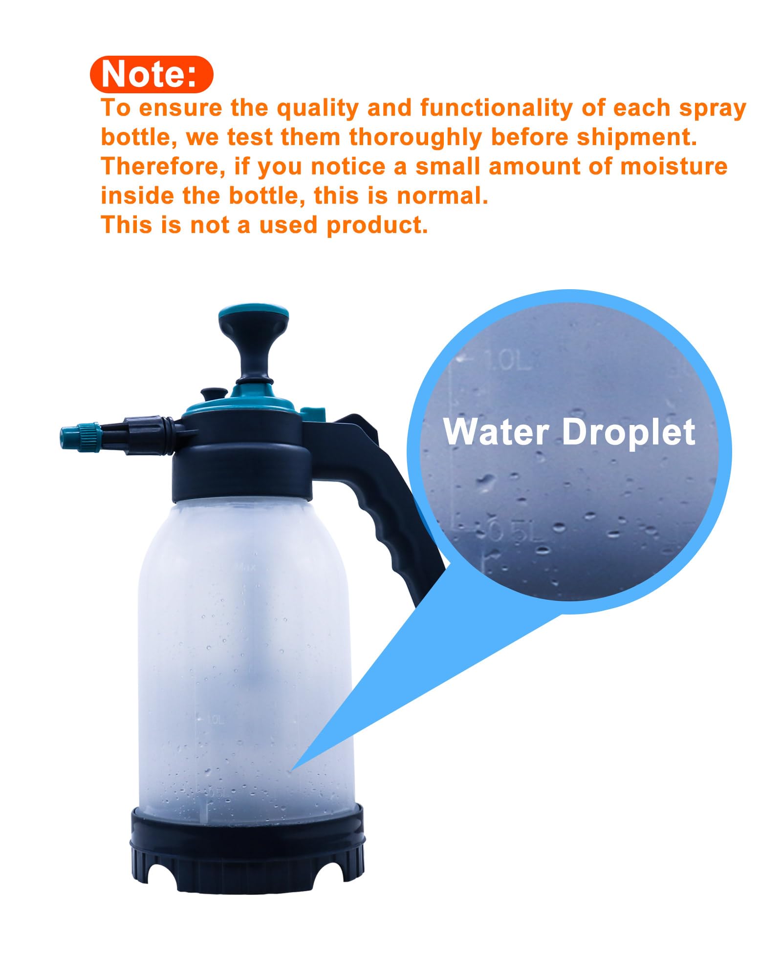 HTDYOO 0.5 gallon sprayer supports versatile uses like plants, lawns, car washing, and pet care
