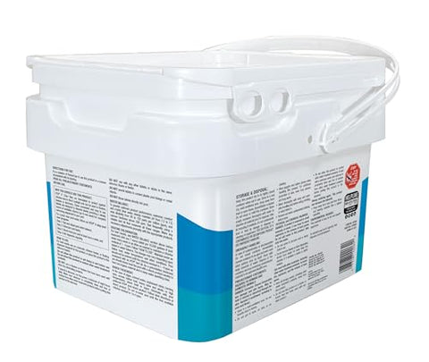 HTH 42064 chlorine shock tablets dissolving in water for steady sanitization