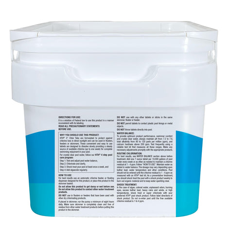 HTH 42064 chlorine shock tablets make pool water look clear and inviting