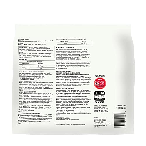 HTH Cal Hypo granules highlight fast-acting pool chemistry for quick results.