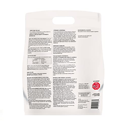 HTH 52037R Cal Hypo formula, CYA-free sanitizing solution