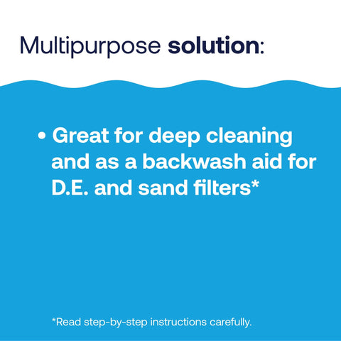 HTH 67071 filter cleaner works with cartridge, D.E., and sand filters