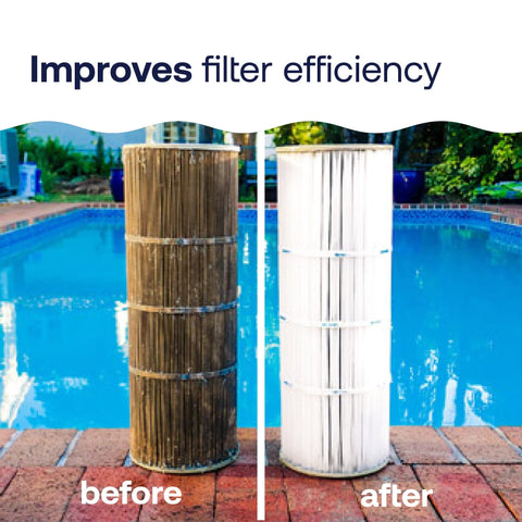 HTH 67071 filter cleaner overnight action illustrates practical use