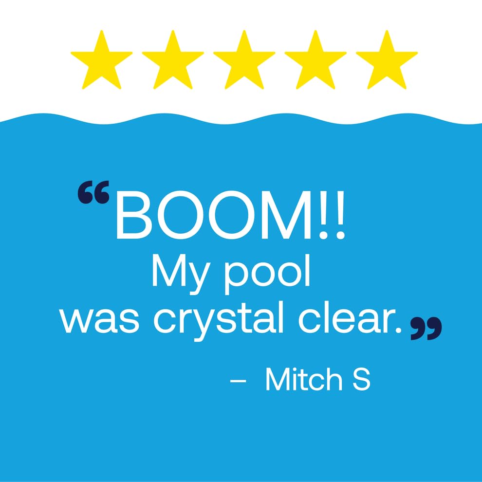 Pool scene with HTH Algae Guard Ultra suitable for saltwater systems