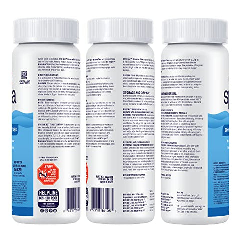 HTH Spa Bromine Tabs in a floater dispensing for quick use