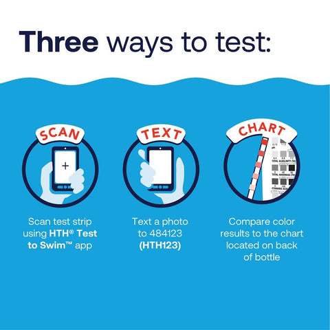 HTH 6-way test reads pH and total alkalinity reliably.