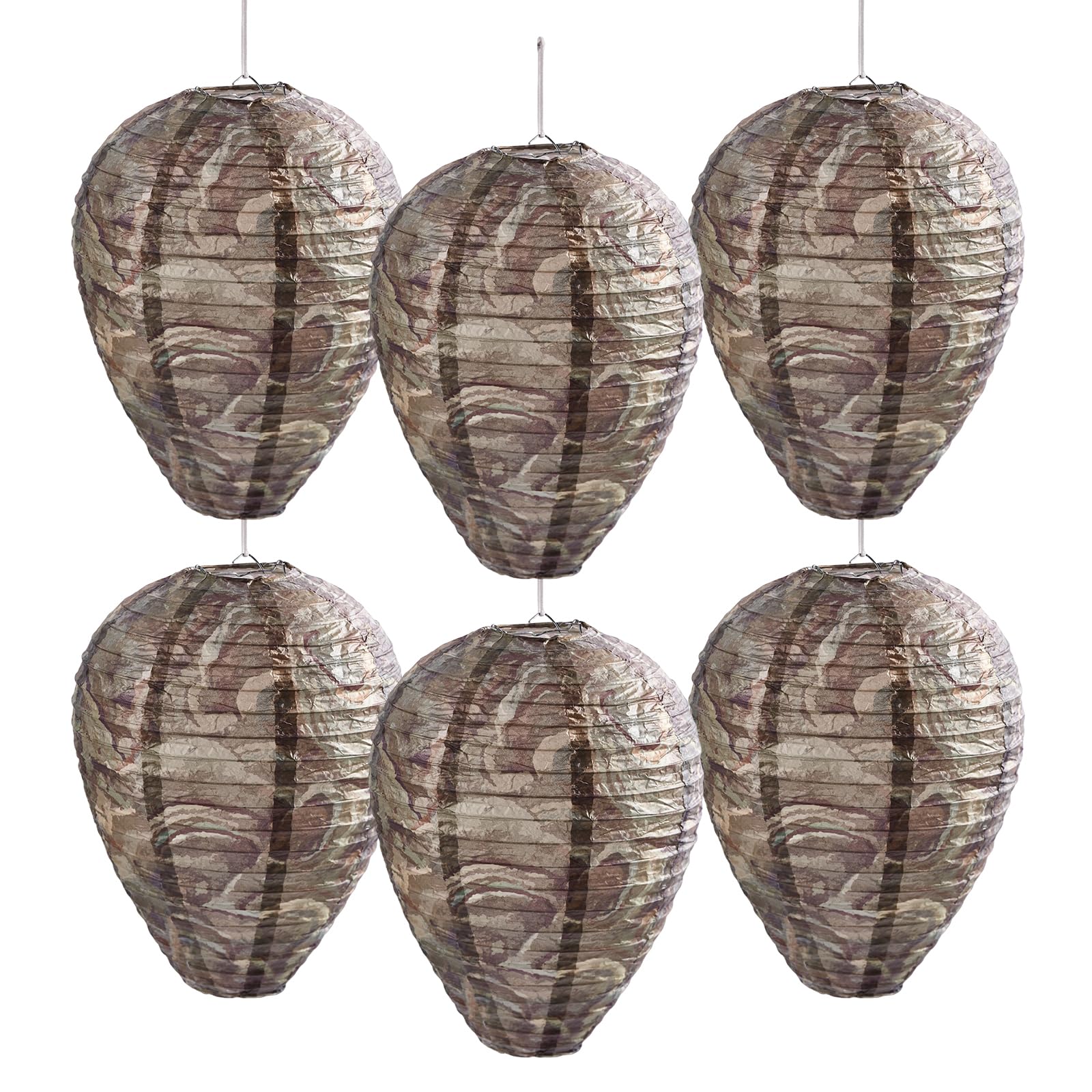 htiepf wasp nest deep teal packaged, ready to hang for quick outdoor decor.