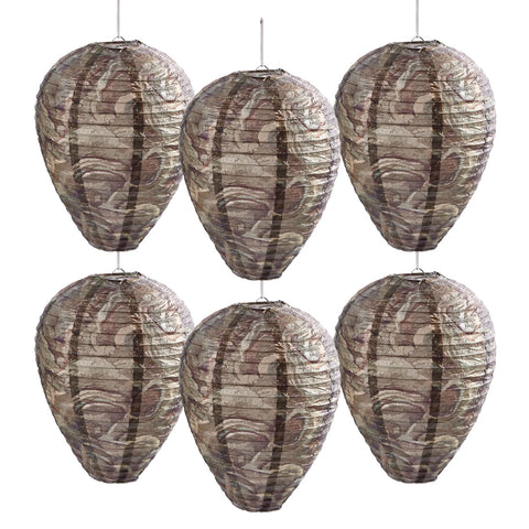 htiepf wasp nest deep teal packaged, ready to hang for quick outdoor decor.