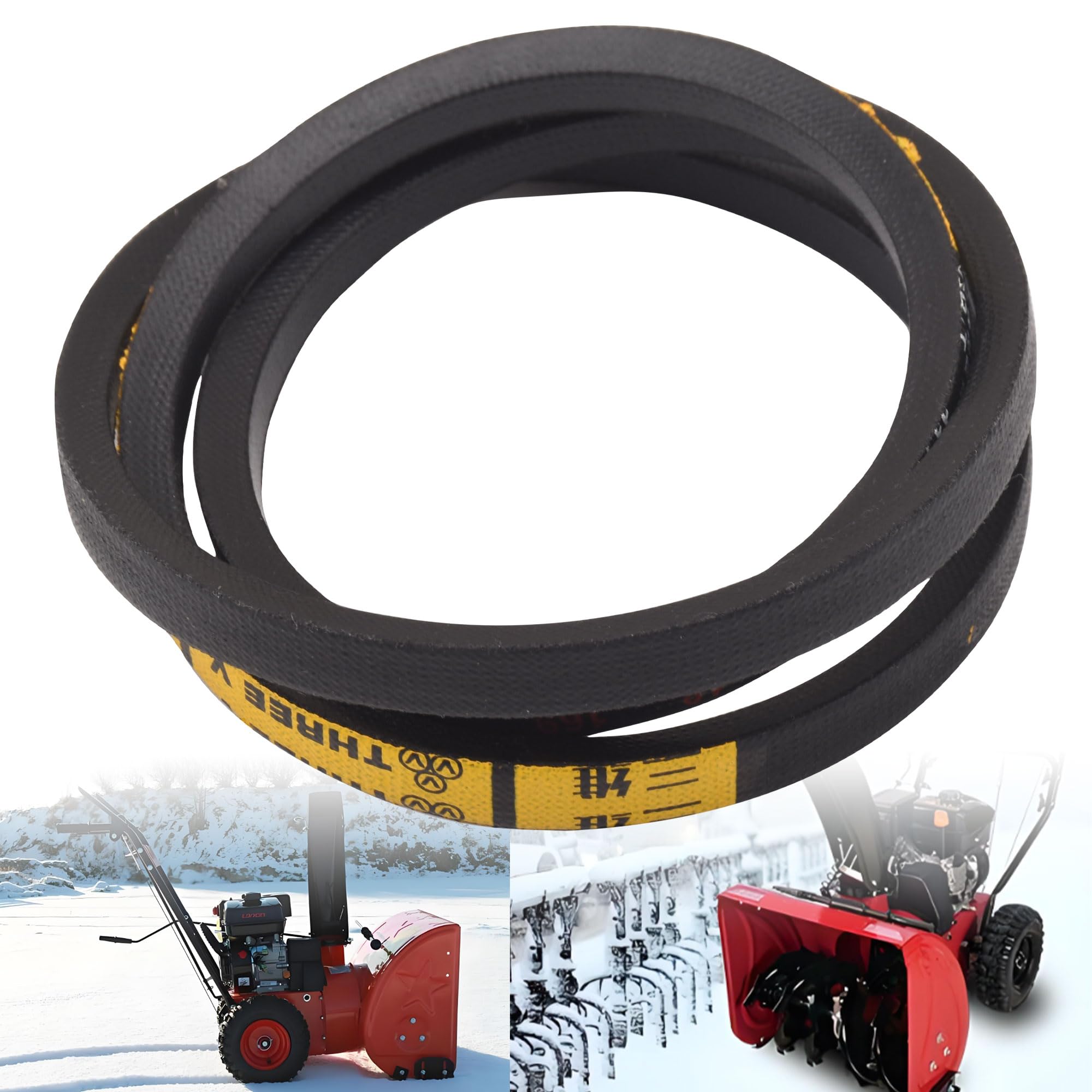 HTJYMY 07200603 belt side view shows durable rubber for cold conditions.