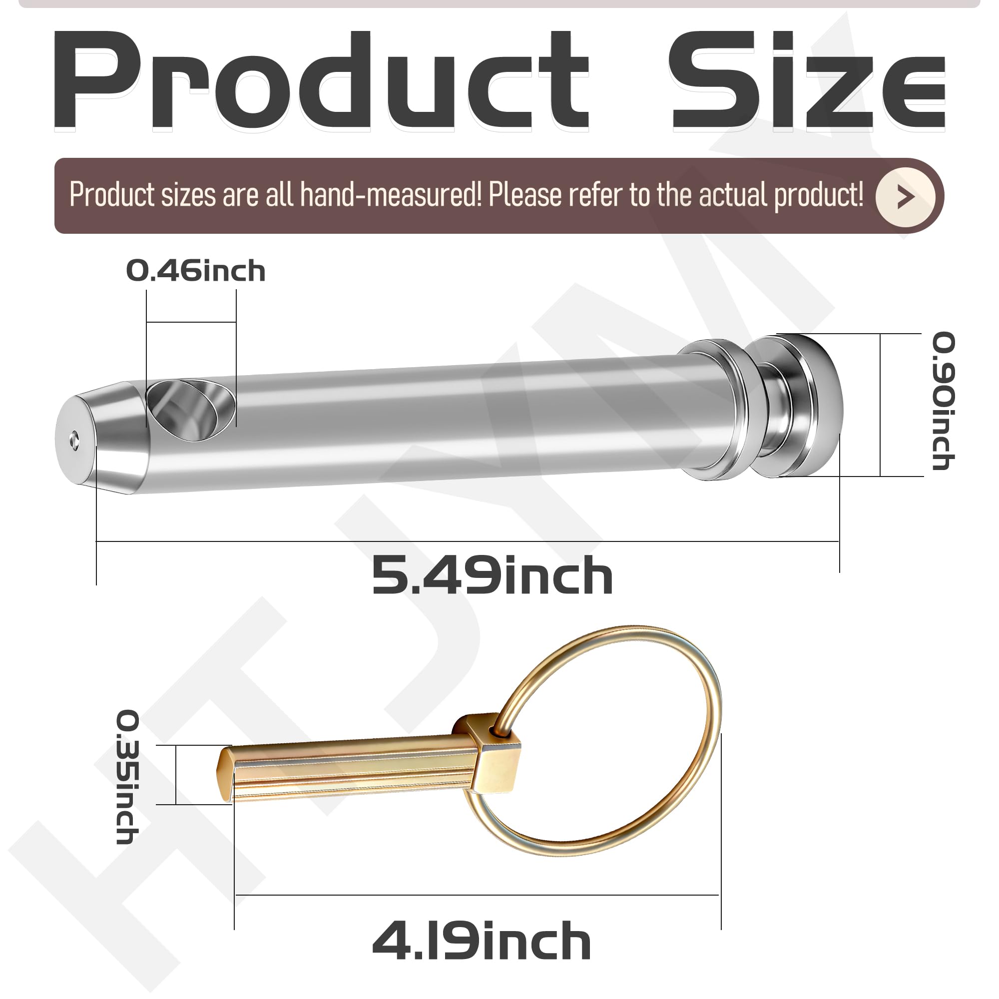 HTJYMY S07070200 top link pin 4-pack for quick tractor maintenance.