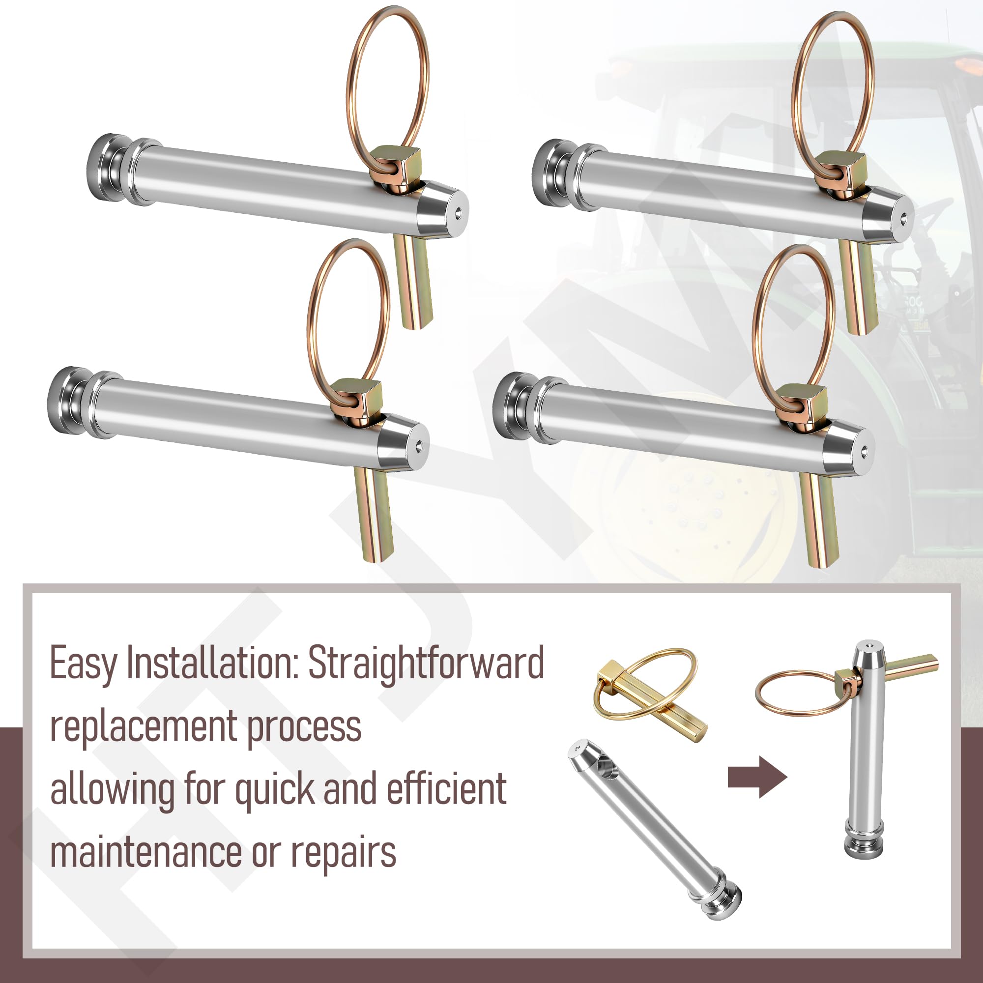 HTJYMY top link pin offers easy installation for efficient maintenance.