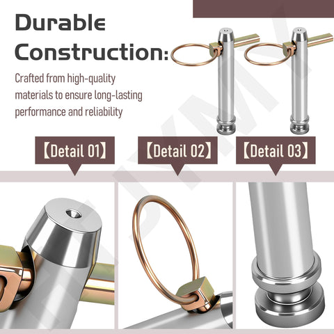 Replacement for 195589m1 and AC339942 with HTJYMY top link pin.