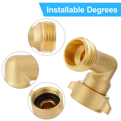 htskwa durable brass construction resists weather for long-lasting connections.