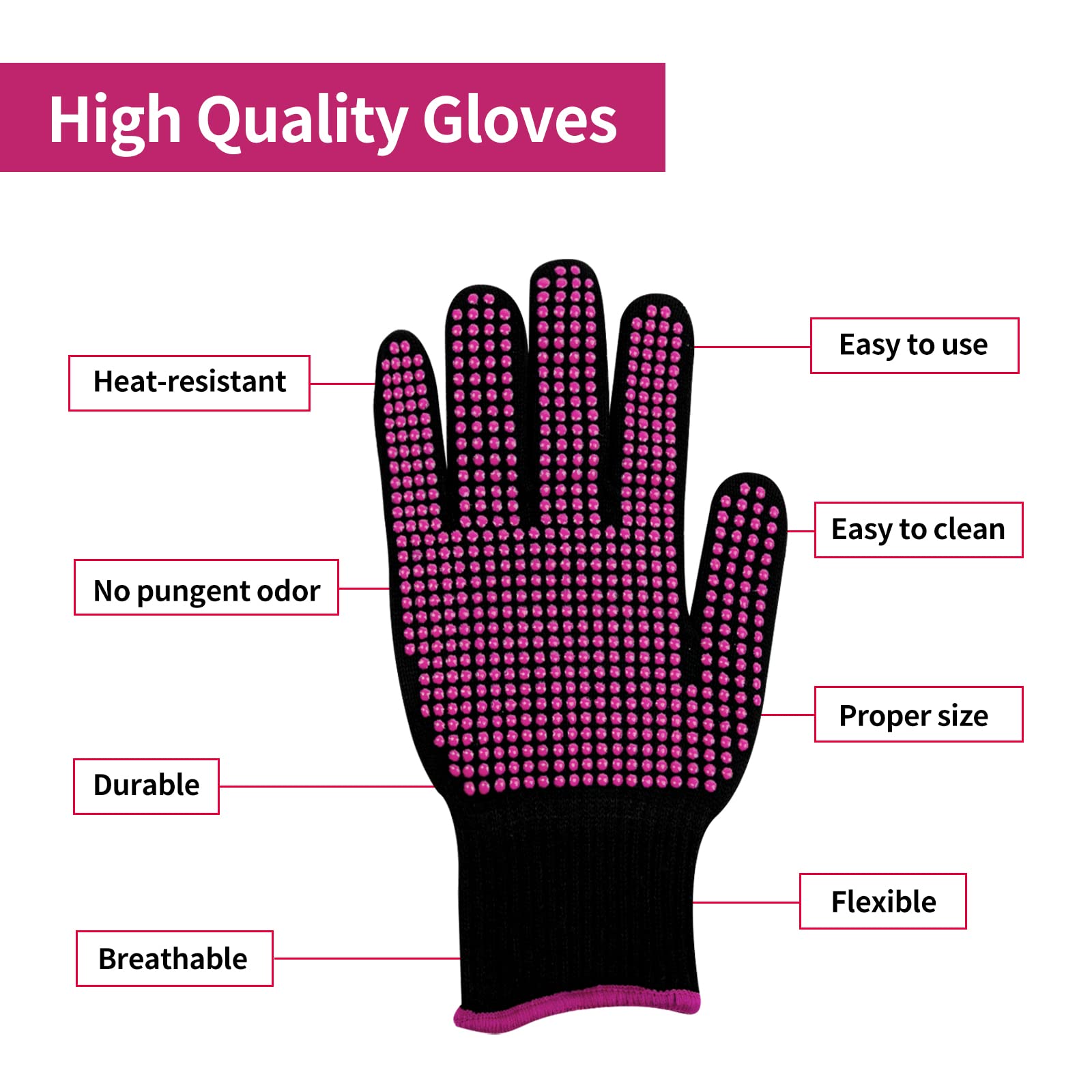 HTVRONT durable polyester cotton gloves stay comfortable and resist wear with repeated use.
