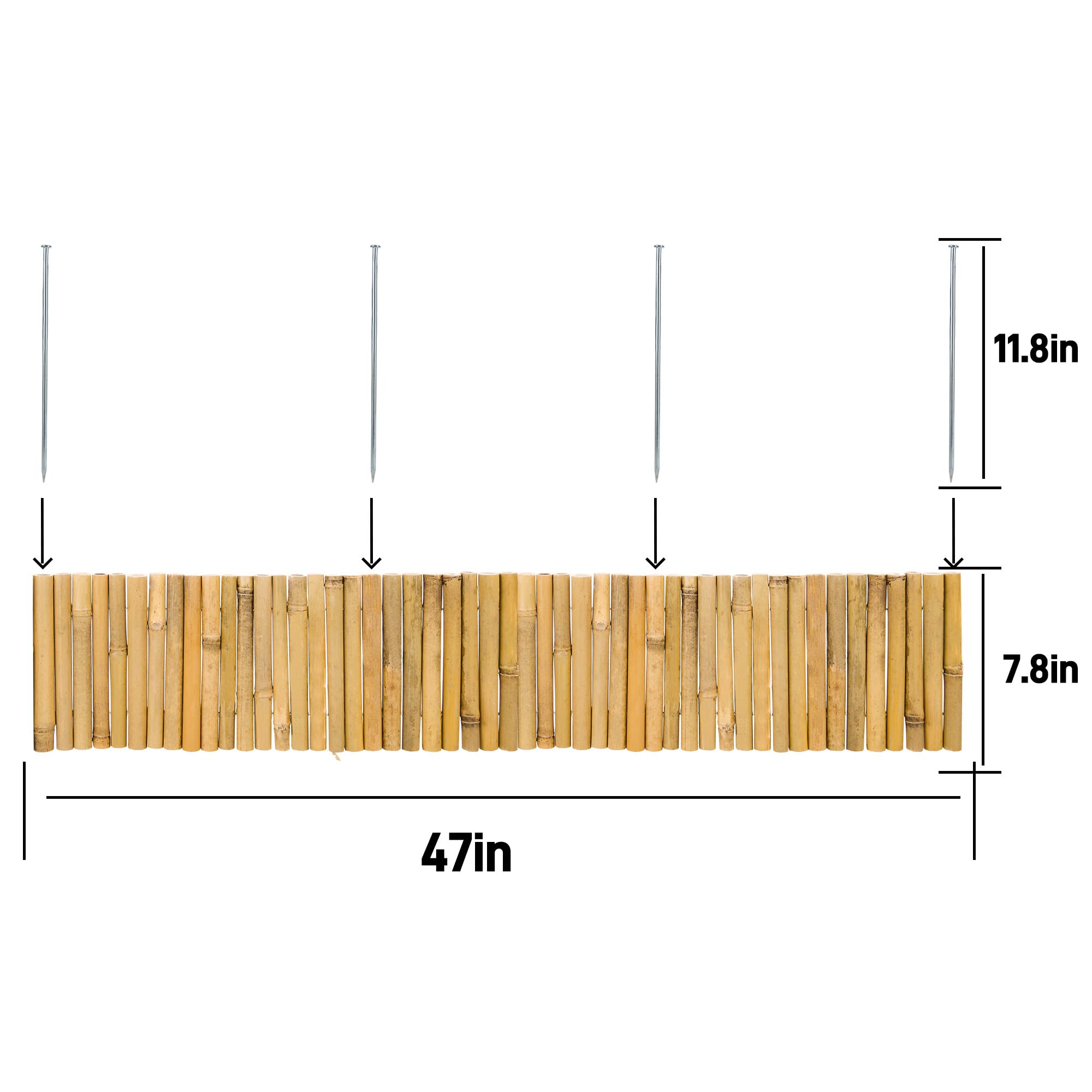 HTWNK Bamboo Edging offers flexible curves for creative landscape shapes.