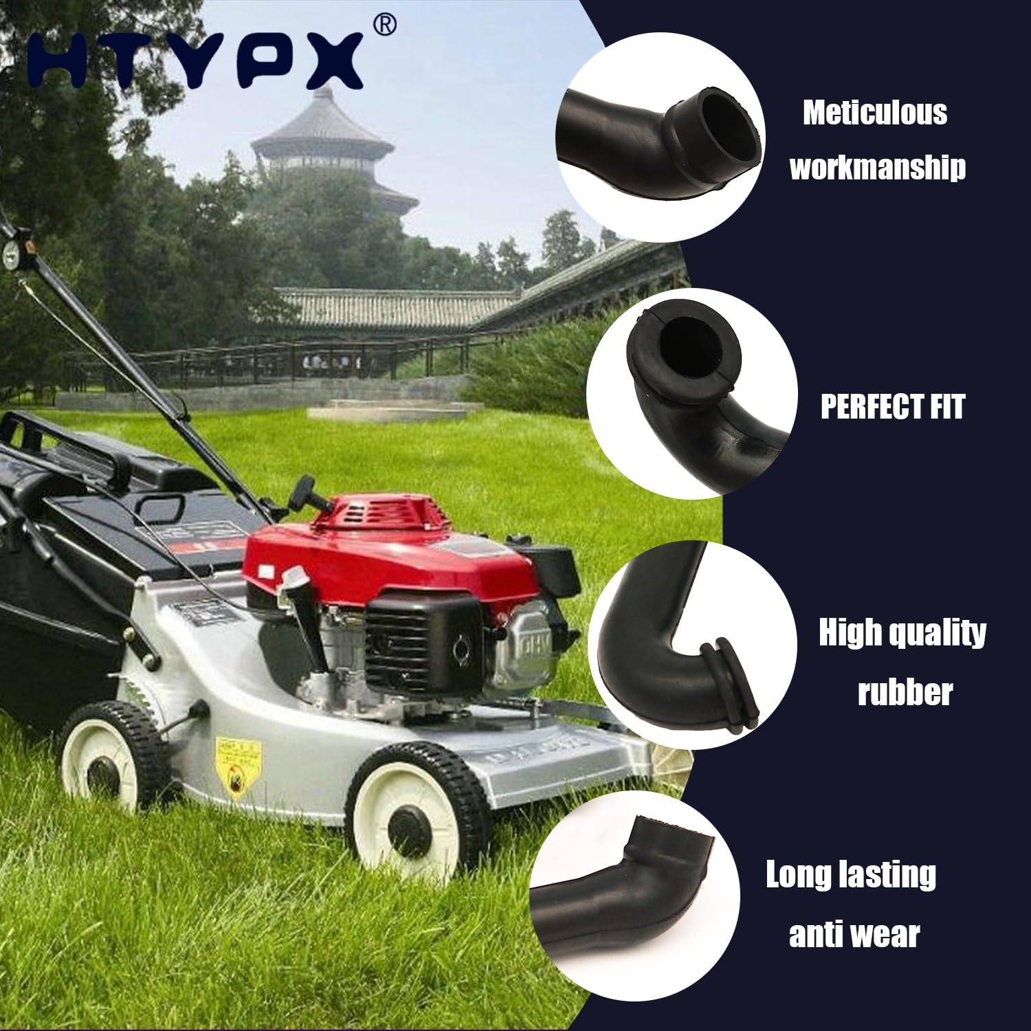HTYPX breather-tube compatibility with most 215000 engines ensures flexible installation.