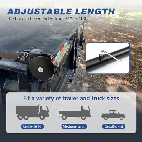 HUAALIUCHE anti-sail design shown resisting wind on a trailer.