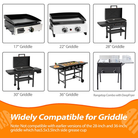 Huachuang 22 inch bend liner enables quick cleanup on mid size griddles