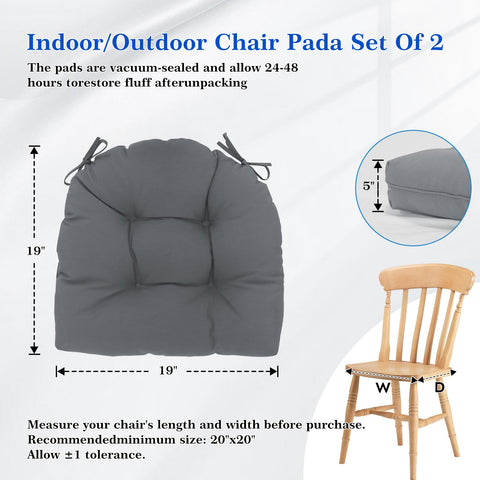 HUADUO-BEAUTY Wolfbird cushions with ties stay secure on windy days