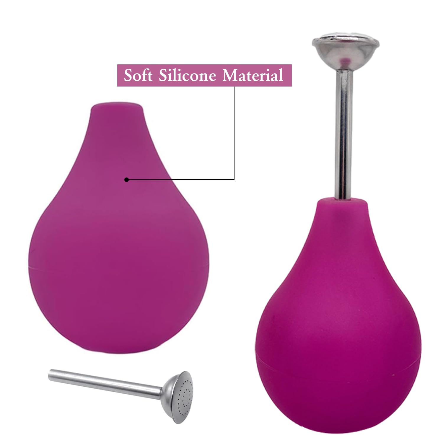 Huaerle detachable steel head enables quick cleaning after use.