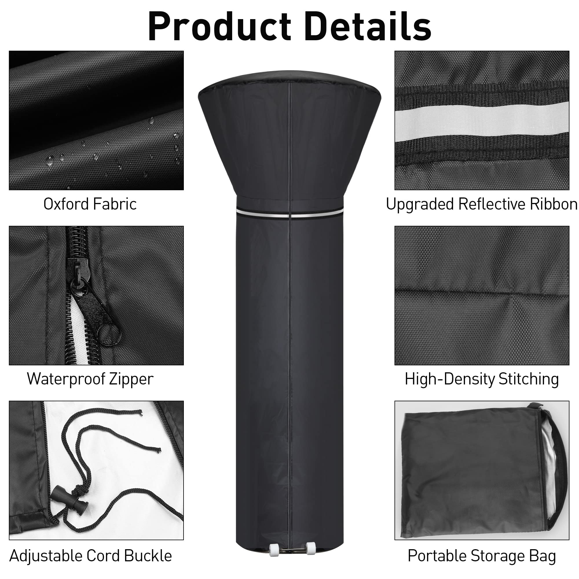 Hualedi dustproof wind-resistant cover guards against gusts and dust.