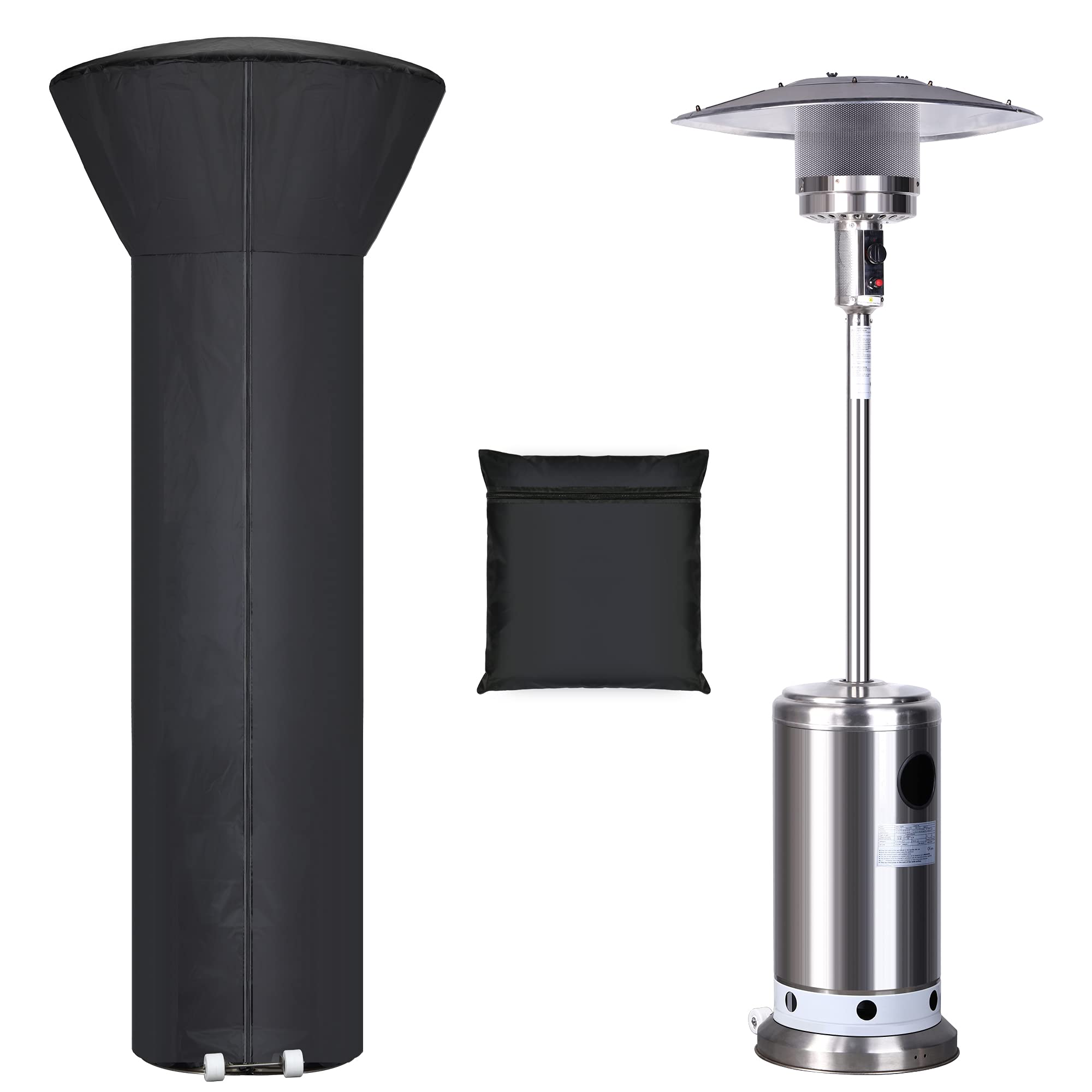 Hualedi patio heater cover waterproof protects outdoors from rain