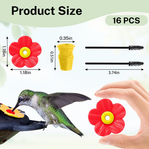 Hualleko replacement flowers designed for 0.35 inch ports ensure a snug fit.