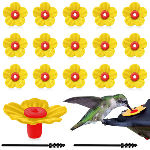Hualleko hummingbird feeder flowers set attracts visitors with lifelike blooms.