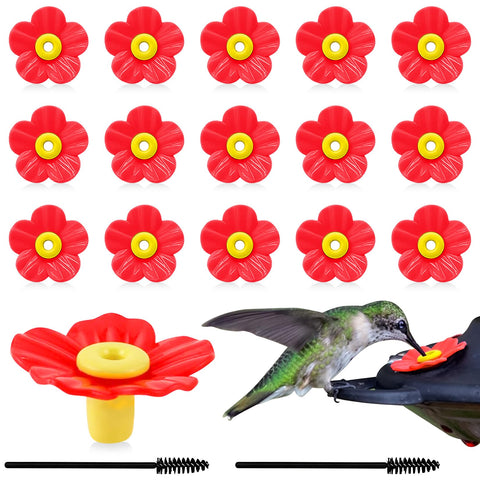 Hualleko replacement flowers for hummingbird feeder attract hummingbirds with lifelike blooms.