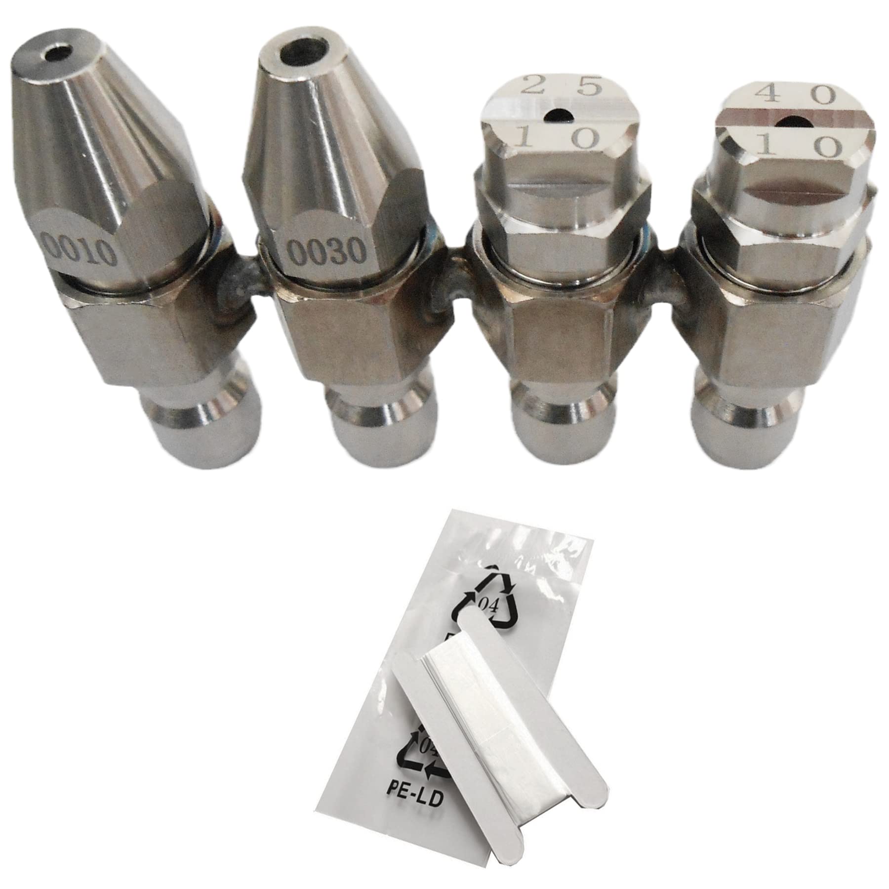 HuangTian 4GPM nozzle 0 degree spray for tight corners and deep cleaning.