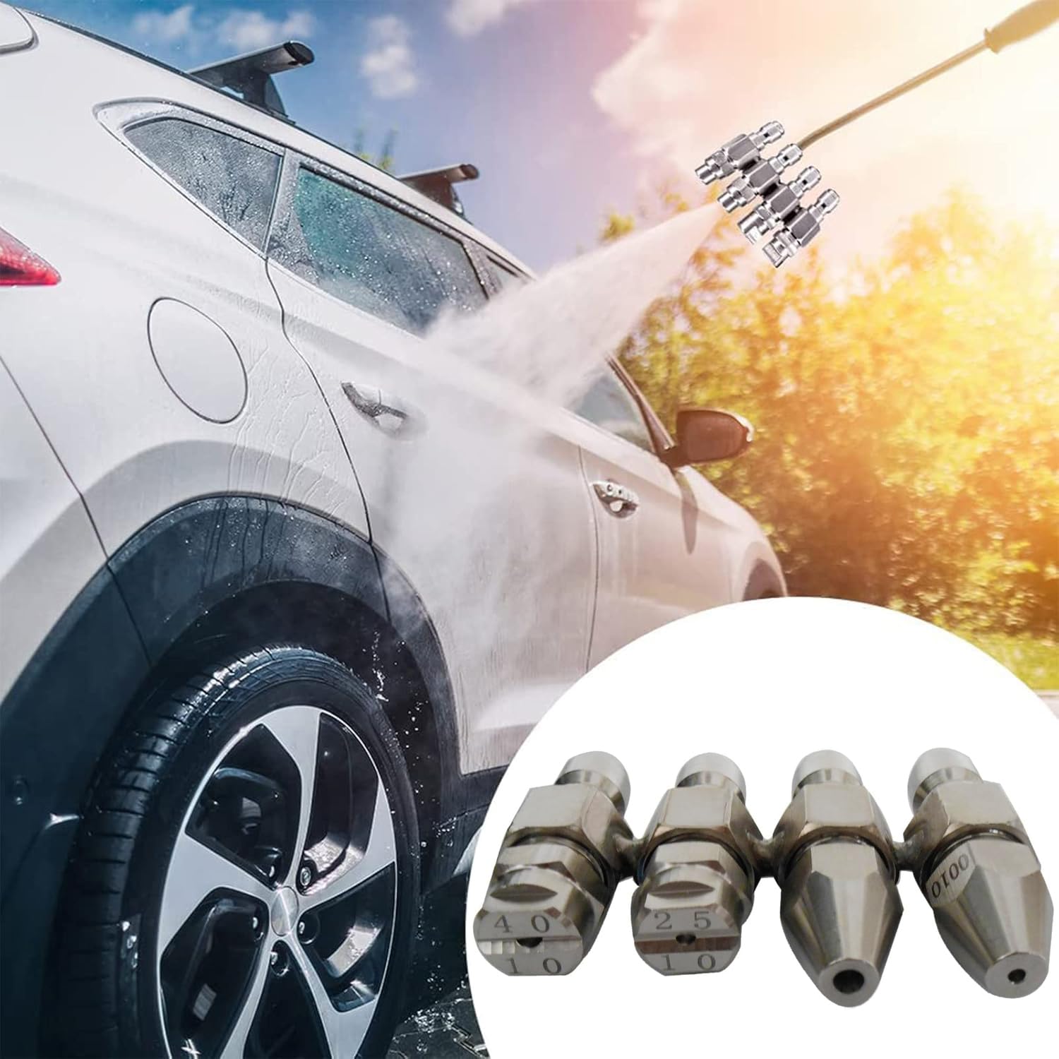 HuangTian 1/4 inch quick connect fitting enables fast tool changes.
