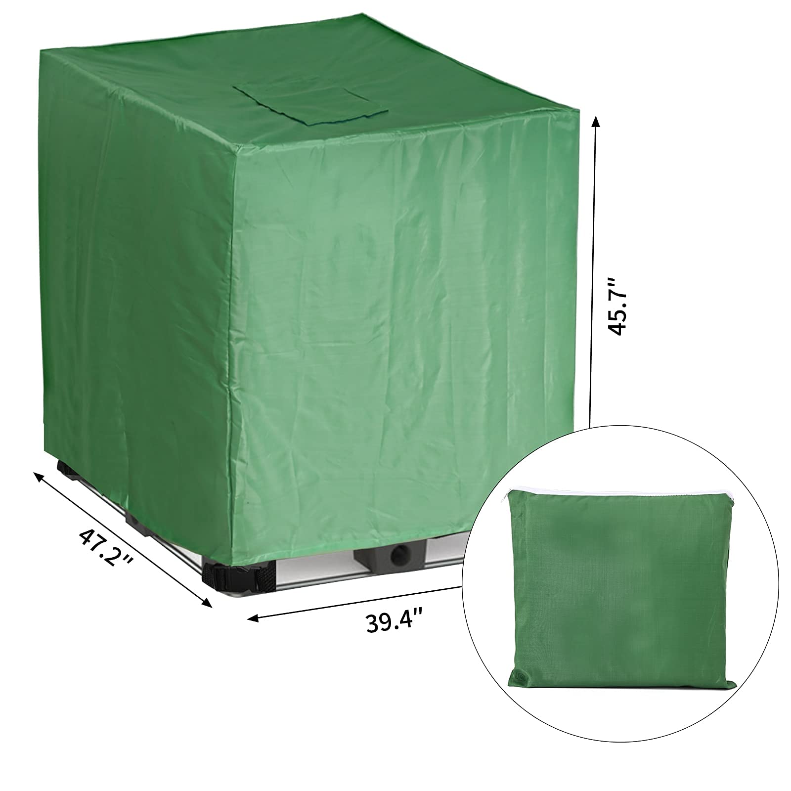 Huapate buckles and drawstrings secure cover against wind