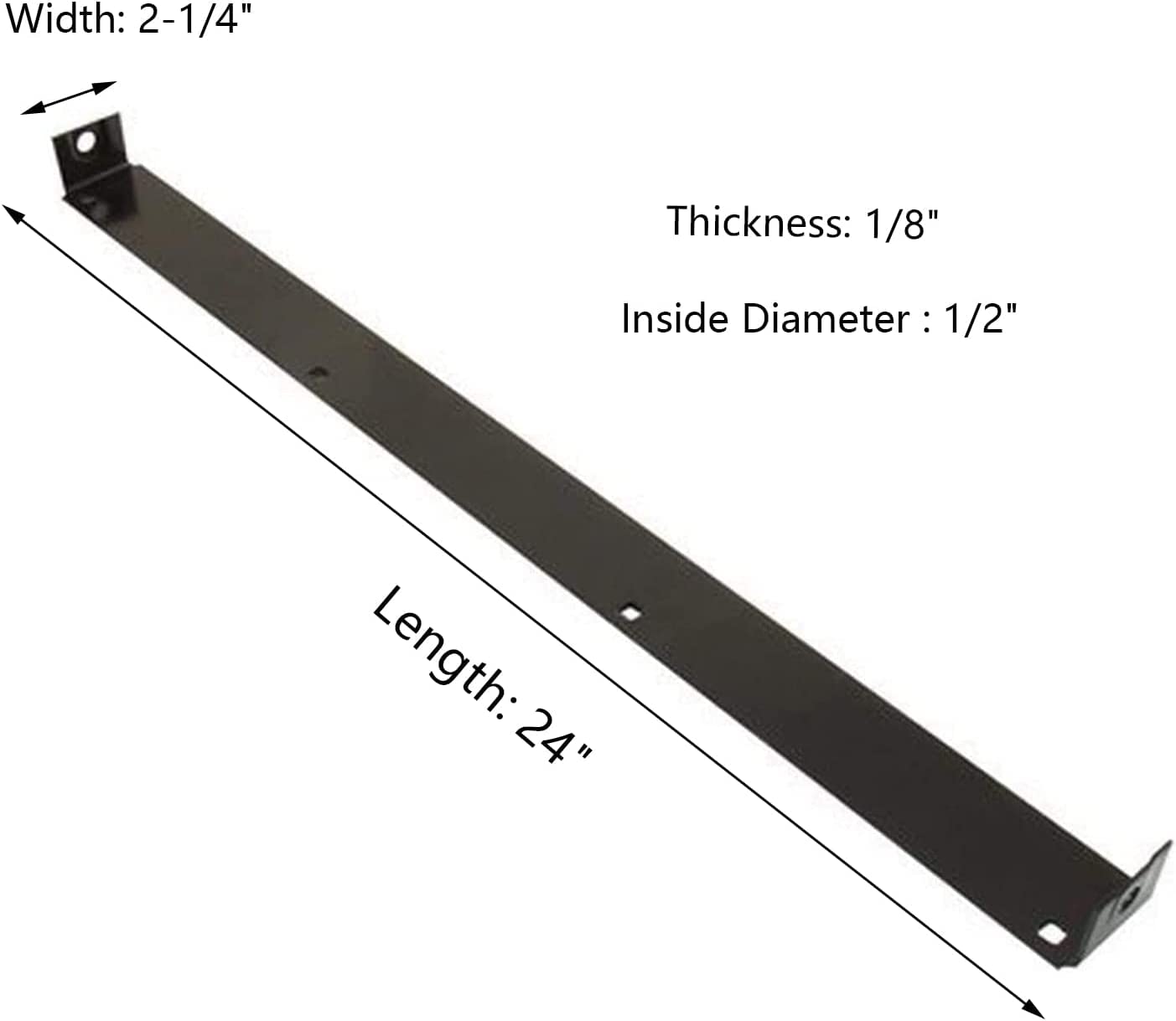Huarntwo shave plate side view highlighting four mounting holes for secure installation
