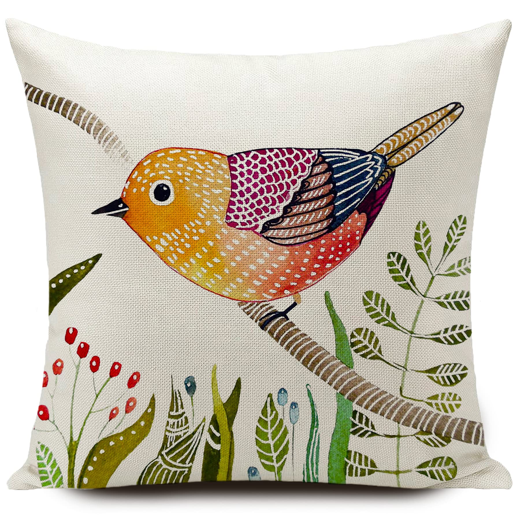 Set of four covers arranged on sofa highlighting easy styling with HUASHUZI.
