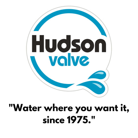 Hudson Valve mounting bracket in use across ponds, pools, fountains