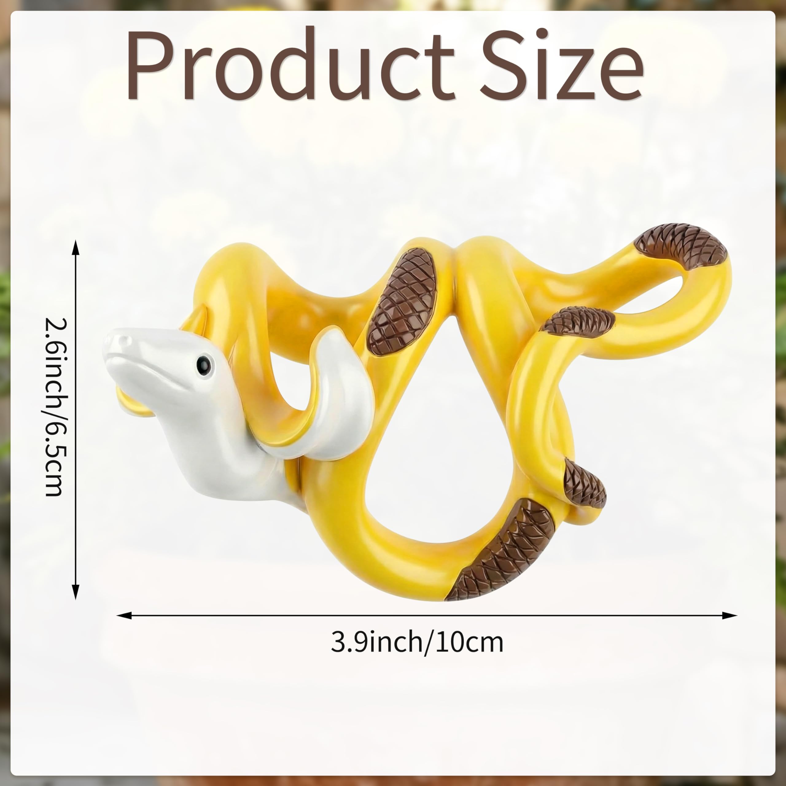 HUFAND banana snake hanging ornament ideal for fences and balconies.