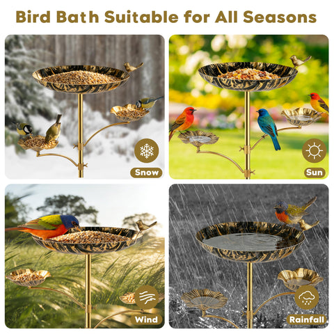 HUFAND bird lovers gift idea on patio with antique bronze tone