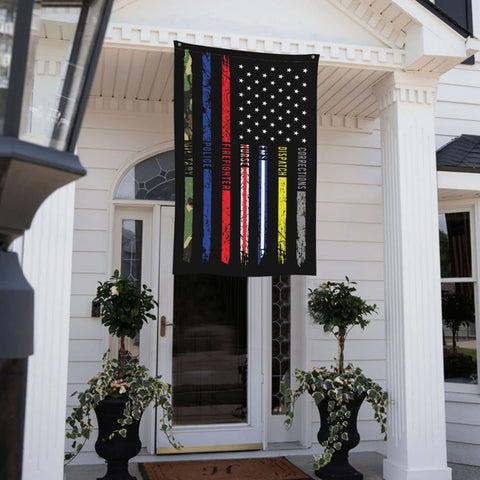 Gift-ready HUFURI flag honoring emergency responders.