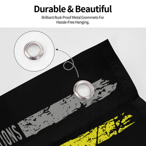 Lightweight flag design for easy mounting on walls or poles.