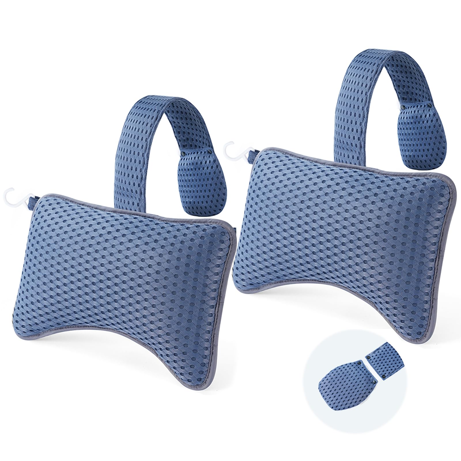 Hugabow blue hot tub pillow headrest for comfortable spa sessions