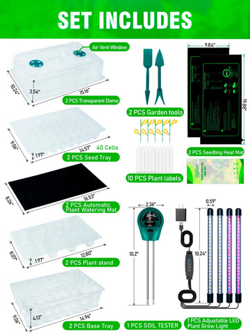 Hugbow 80-cell seed starter tray focuses on high capacity for multiple seedlings.