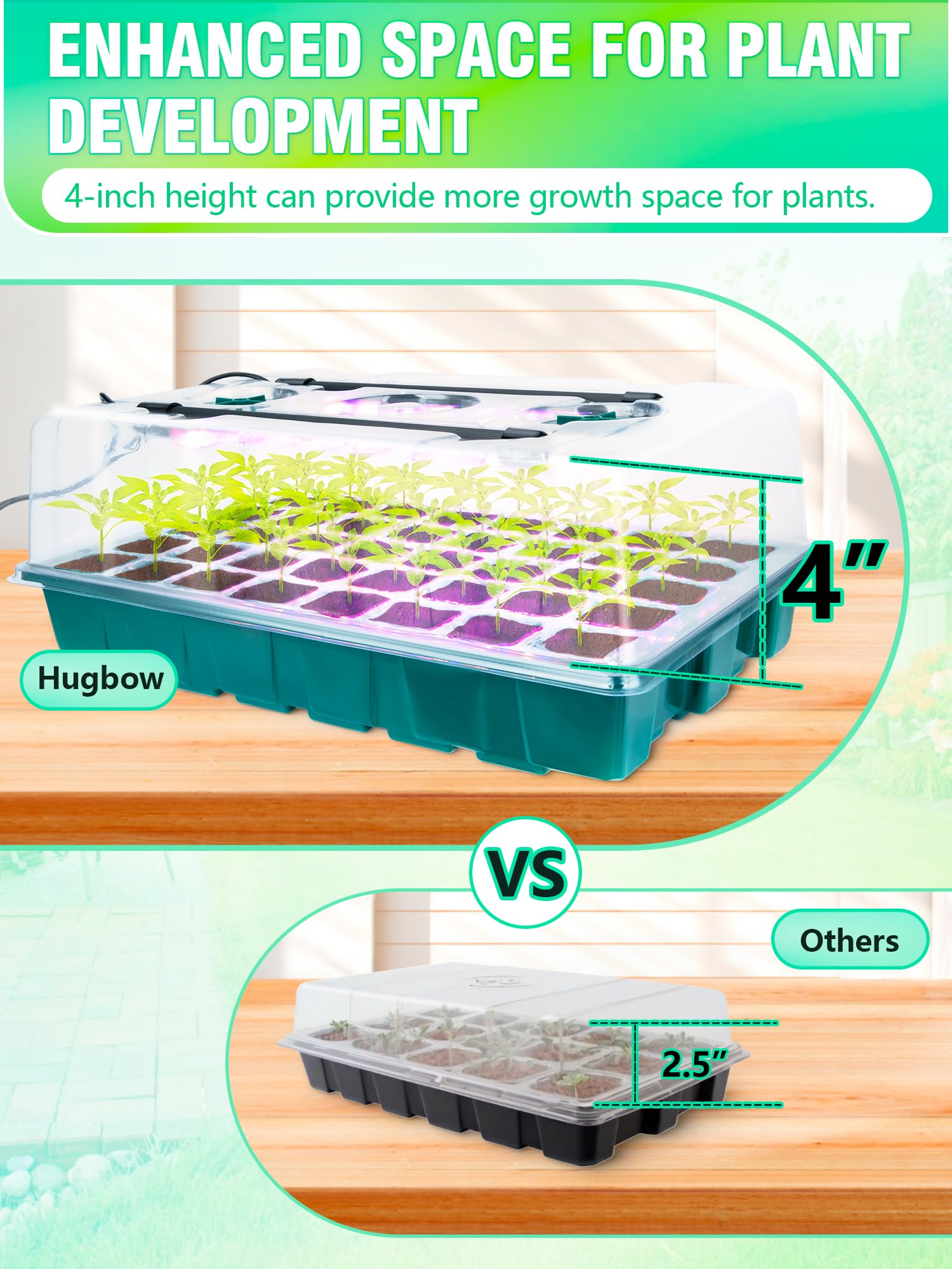 Hugbow dome with embedded LED bars supports dual-light propagation.