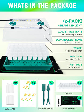 Hugbow heat mat maintains steady warmth for consistent germination.