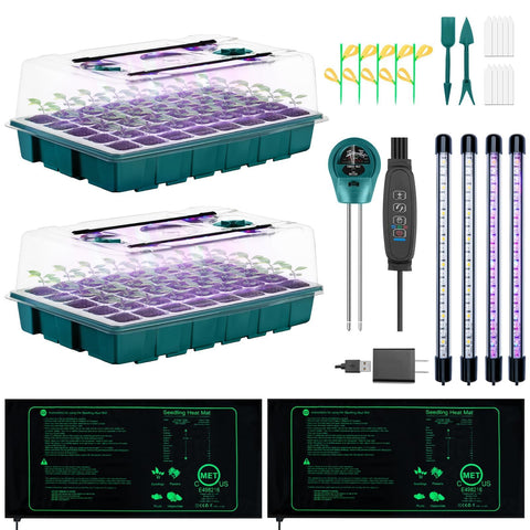 Hugbow seed starter tray 80-cell for efficient indoor germination.