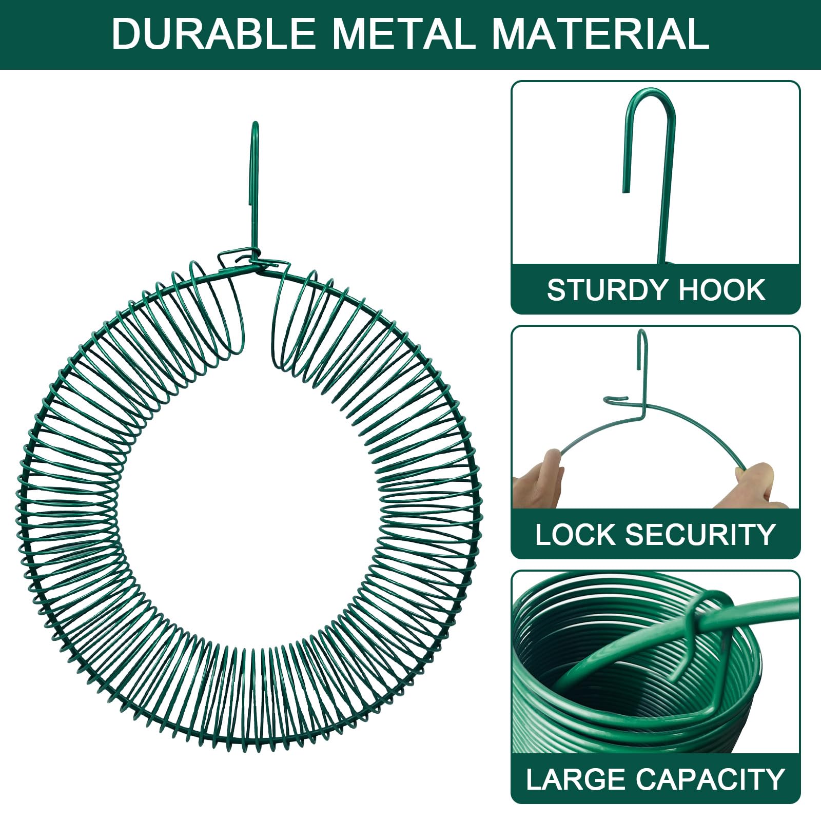 HugeLeaf wide opening makes refilling peanuts and suet quick and mess-free